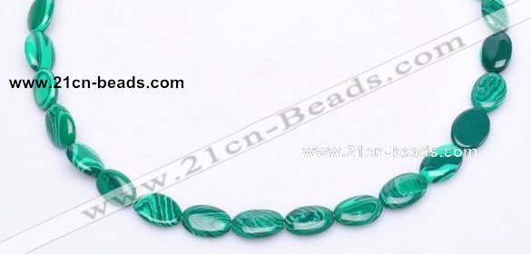 CMA01 10*13mm flat oval imitate malachite beads Wholesale