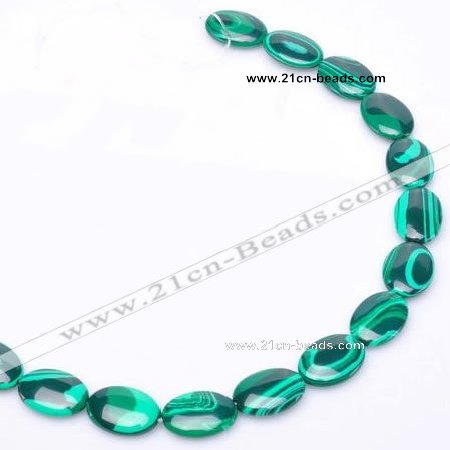 CMA02 13*18mm flat oval imitate malachite beads Wholesale