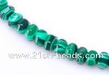 CMA15 4*6mm roundel imitate malachite gemstone beads Wholesale