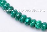 CMA16 5*8mm roundel imitate malachite gemstone beads Wholesale