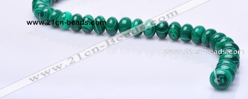 CMA17 7*10mm roundel imitate malachite gemstone beads wholesale