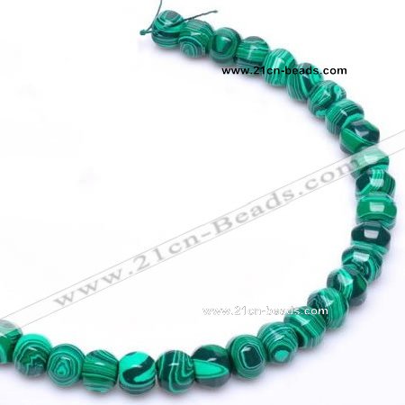 CMA18 10*12mm roundel imitate malachite gemstone beads Wholesale