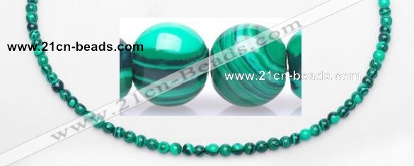 CMA19 15.5 inches 5mm round imitate malachite beads Wholesale