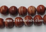 CMA204 15.5 inches 12mm round red malachite beads wholesale