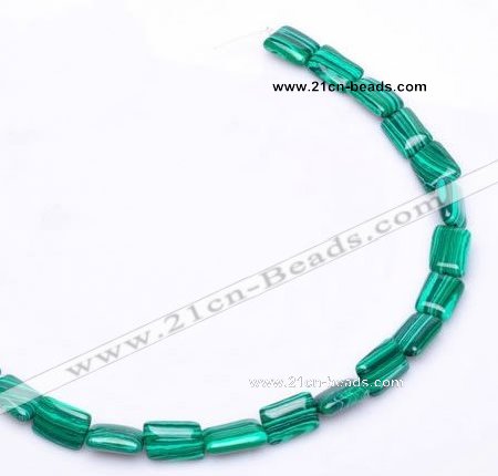 CMA22 10*14mm rectangle imitate malachite beads Wholesale