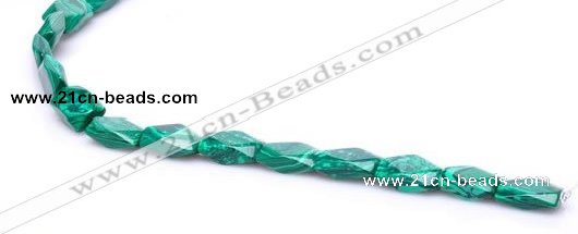 CMA23 8*14mm faceted oval imitate malachite beads Wholesale