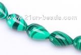 CMA30 8*12mm teardrop imitate malachite beads wholesale