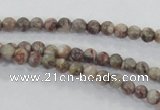 CMB01 15.5 inches 4mm round natural medical stone beads wholesale