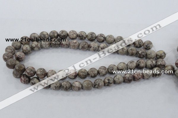 CMB05 15.5 inches 12mm round natural medical stone beads wholesale