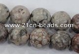 CMB07 15.5 inches 16mm round natural medical stone beads wholesale