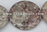 CMB15 15.5 inches 40mm flat round natural medical stone beads