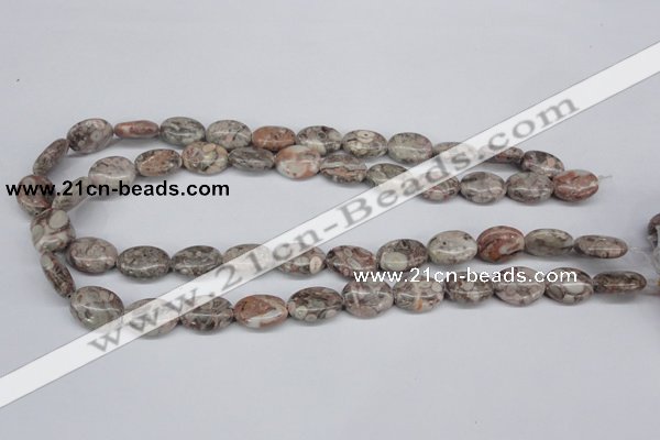 CMB16 15.5 inches 12*16mm oval natural medical stone beads