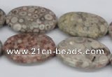 CMB17 15.5 inches 20*30mm oval natural medical stone beads