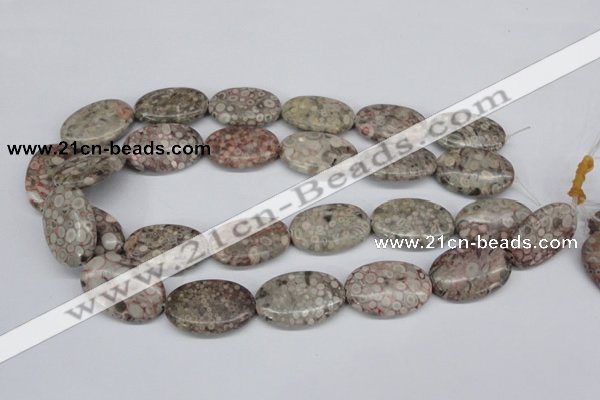 CMB17 15.5 inches 20*30mm oval natural medical stone beads