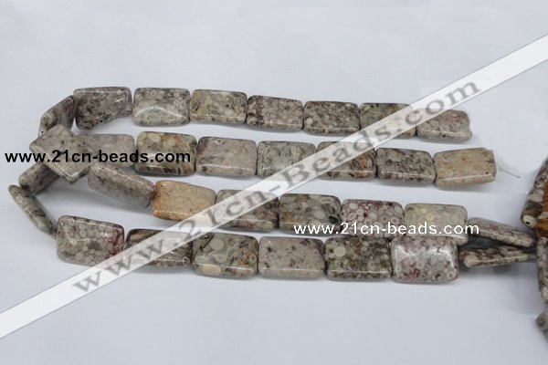 CMB27 15.5 inches 18*25mm rectangle natural medical stone beads