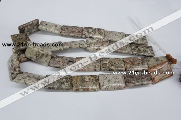 CMB28 15.5 inches 20*30mm rectangle natural medical stone beads