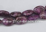 CMB35 15.5 inches 10*14mm oval dyed natural medical stone beads