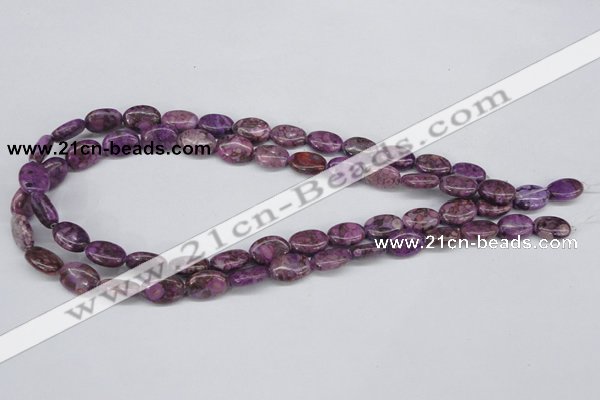 CMB35 15.5 inches 10*14mm oval dyed natural medical stone beads