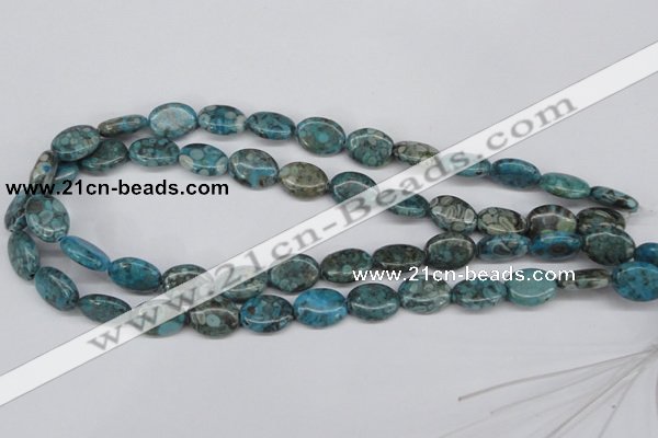 CMB47 15.5 inches 12*16mm oval dyed natural medical stone beads