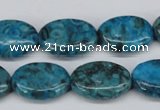 CMB48 15.5 inches 13*18mm oval dyed natural medical stone beads