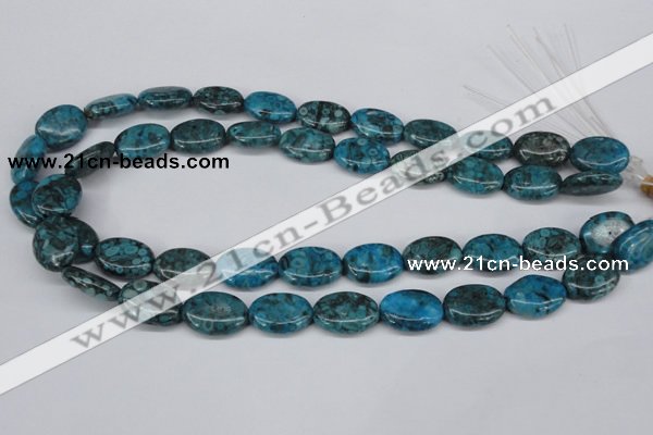 CMB48 15.5 inches 13*18mm oval dyed natural medical stone beads