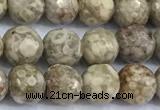 CMB60 15 inches 6mm faceted round medical stone beads