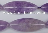 CME06 15.5 inches 15*40mm marquise lavender amethyst beads