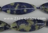 CME07 15.5 inches 15*40mm marquise sodalite gemstone beads