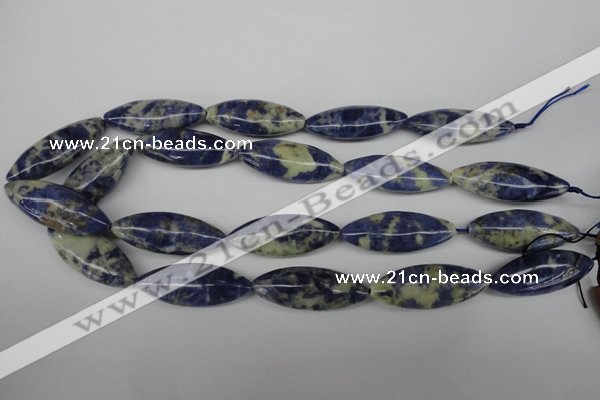 CME07 15.5 inches 15*40mm marquise sodalite gemstone beads