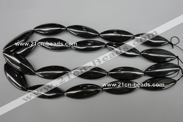 CME09 15.5 inches 15*40mm marquise hematite gemstone beads