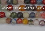 CME100 15.5 inches 4mm faceted round mixed gemstone beads