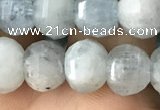 CME202 15.5 inches 7*9mm - 8*10mm pumpkin aquamarine beads