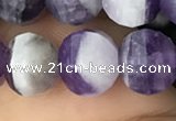 CME209 15.5 inches 7*9mm - 8*10mm pumpkin dogtooth amethyst beads