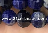 CME216 15.5 inches 7*9mm - 8*10mm pumpkin sodalite beads