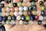 CME254 15.5 inches 7*9mm - 8*10mm pumpkin mixed gemstone beads