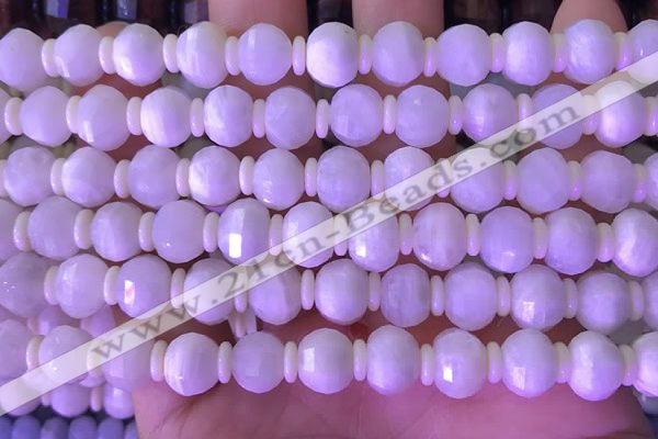 CME311 15.5 inches 8*10mm pumpkin white moonstone beads