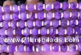 CME314 15.5 inches 8*10mm pumpkin lavender amethyst beads