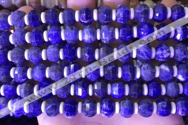 CME318 15.5 inches 8*10mm pumpkin sodalite gemstone beads