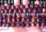 CME327 15.5 inches 9*11mm - 10*12mm pumpkin red tiger eye beads