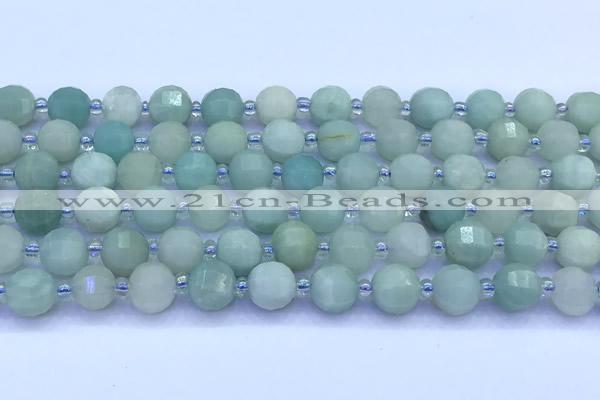 CME345 15 inches 8mm pumpkin amazonite beads