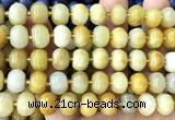 CME404 15 inches 8*12mm pumpkin yellow aventurine jade beads wholesale