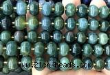 CME410 15 inches 8*12mm pumpkin moss agate beads wholesale