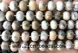 CME419 15 inches 8*12mm pumpkin crazy lace agate beads