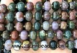 CME421 15 inches 8*12mm pumpkin ocean agate beads wholesale
