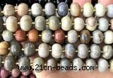 CME426 15 inches 8*12mm pumpkin American picture jasper beads