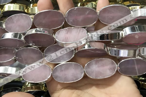 CME500 12 inches 18*28mm - 20*30mm oval rose quartz beads