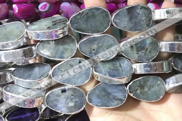 CME509 12 inches 18*28mm - 20*30mm flat teardrop labradorite beads