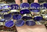 CME518 12 inches 18*28mm - 20*30mm oval banded agate beads