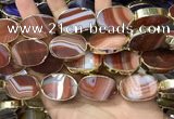 CME519 12 inches 18*28mm - 20*30mm oval banded agate beads