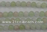 CMG101 15.5 inches 6mm round natural morganite beads wholesale